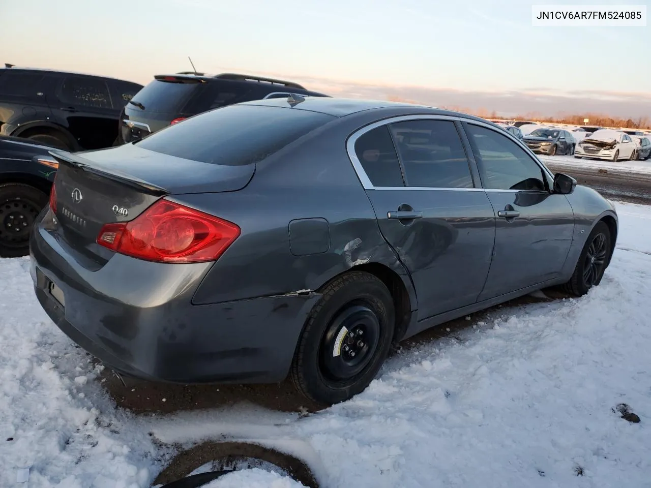 2015 Infiniti Q40 VIN: JN1CV6AR7FM524085 Lot: 84833074