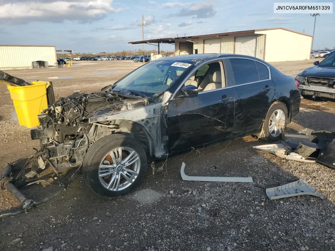 2015 Infiniti Q40 VIN: JN1CV6AR0FM651339 Lot: 85115944