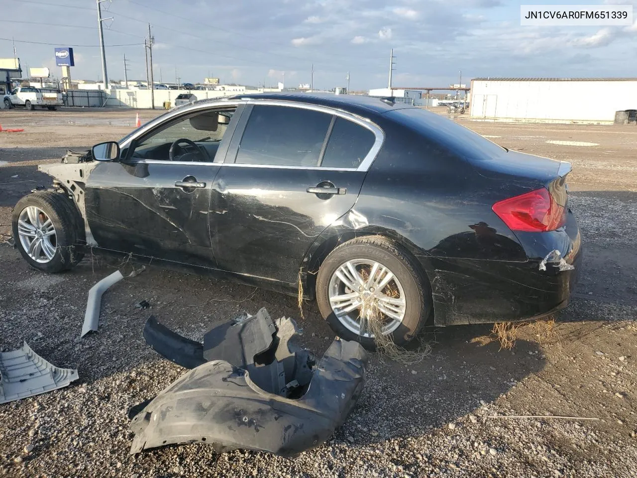 2015 Infiniti Q40 VIN: JN1CV6AR0FM651339 Lot: 85115944
