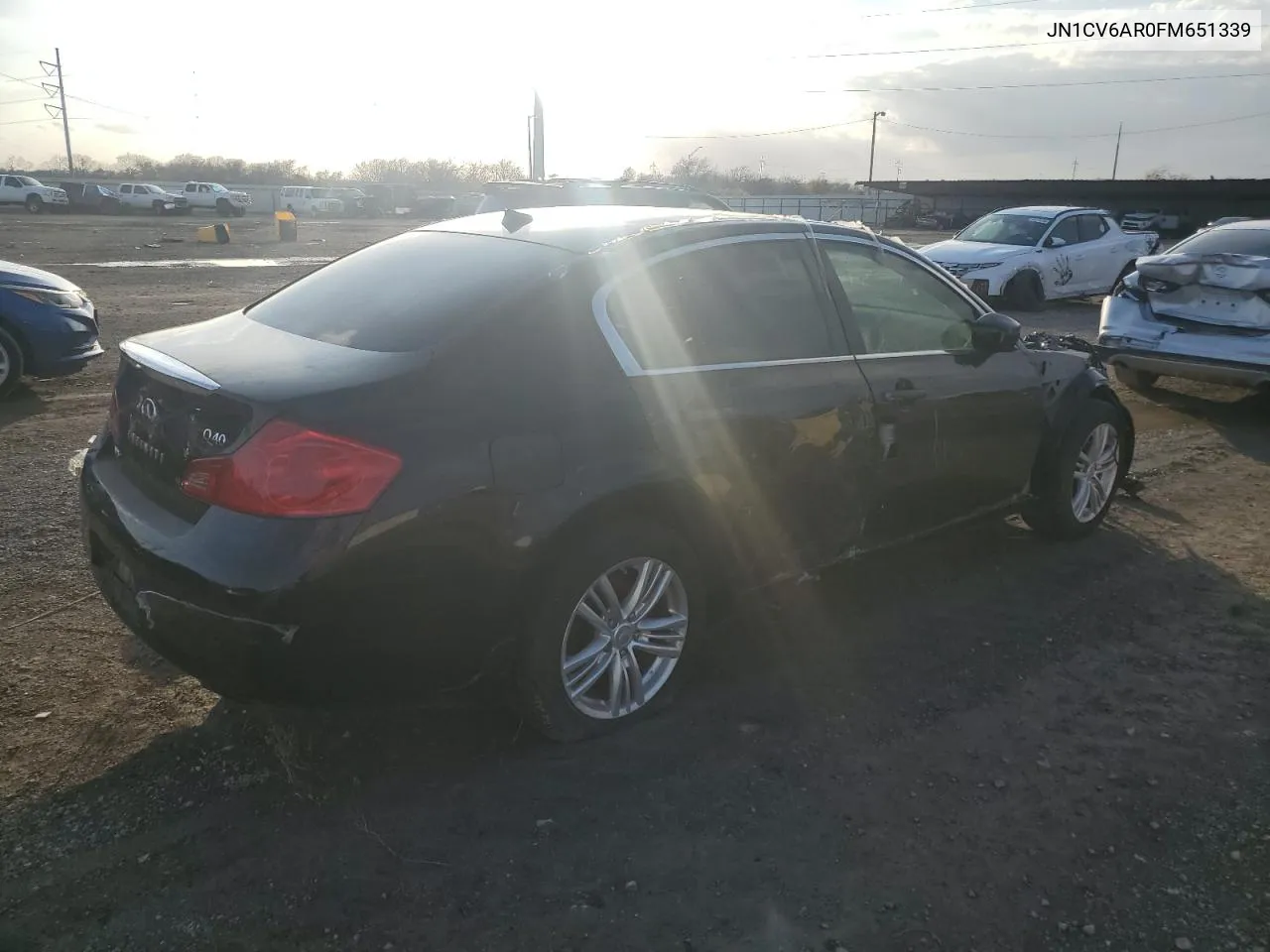 2015 Infiniti Q40 VIN: JN1CV6AR0FM651339 Lot: 85115944