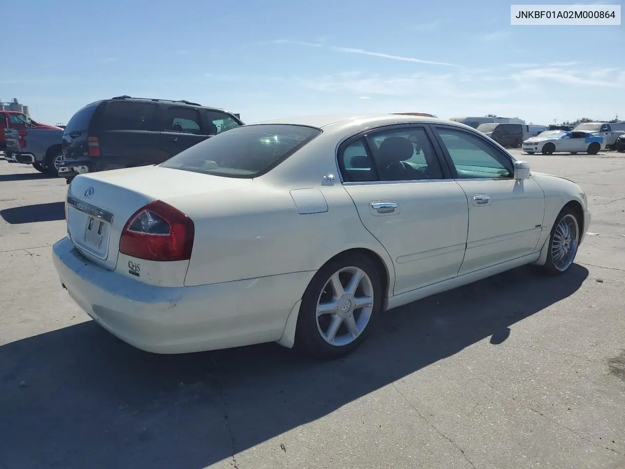 2002 Infiniti Q45 VIN: JNKBF01A02M000864 Lot: 51910195
