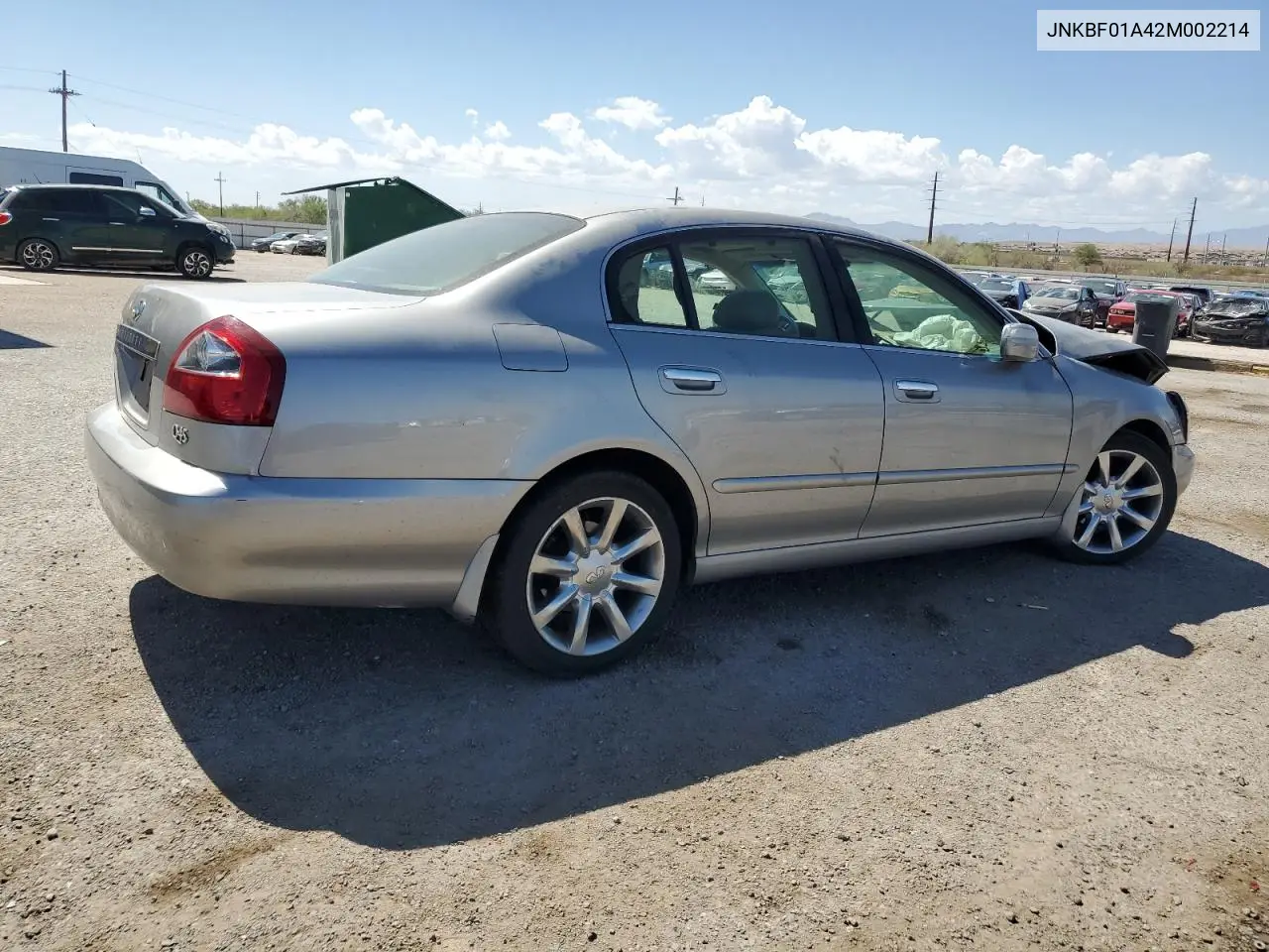 2002 Infiniti Q45 VIN: JNKBF01A42M002214 Lot: 62602075