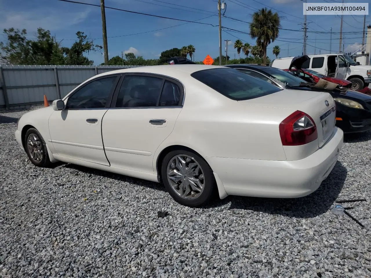 2003 Infiniti Q45 VIN: JNKBF01A93M100494 Lot: 63969145