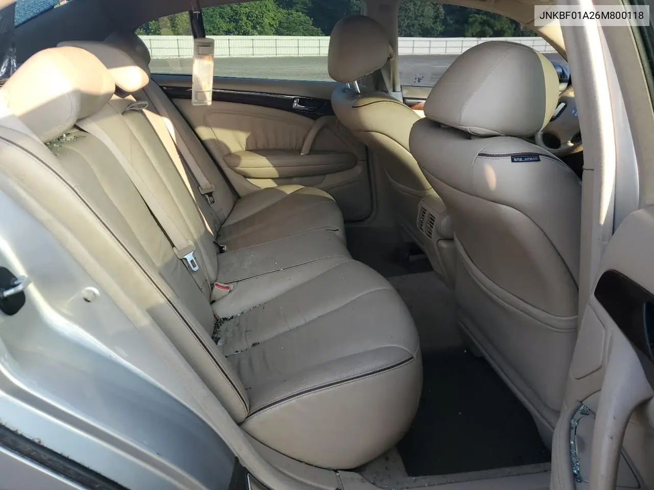 2006 Infiniti Q45 VIN: JNKBF01A26M800118 Lot: 58059135