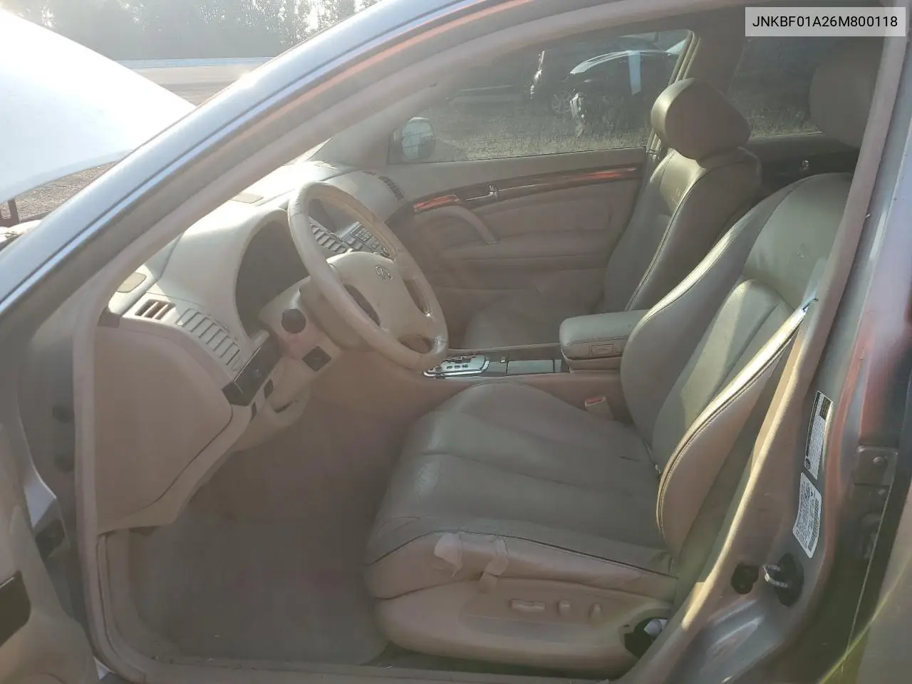 2006 Infiniti Q45 VIN: JNKBF01A26M800118 Lot: 58059135