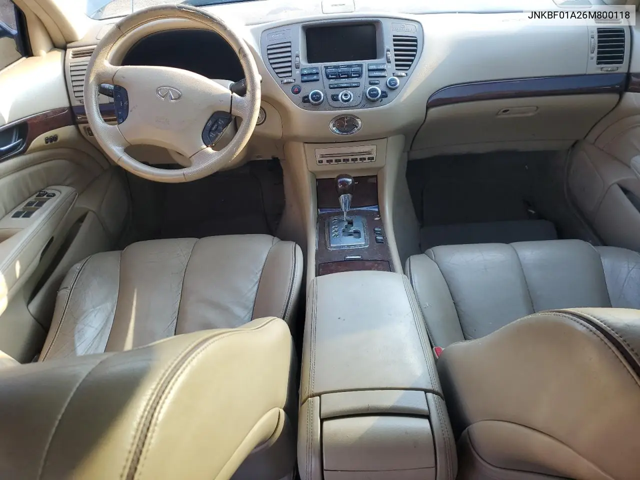 2006 Infiniti Q45 VIN: JNKBF01A26M800118 Lot: 58059135