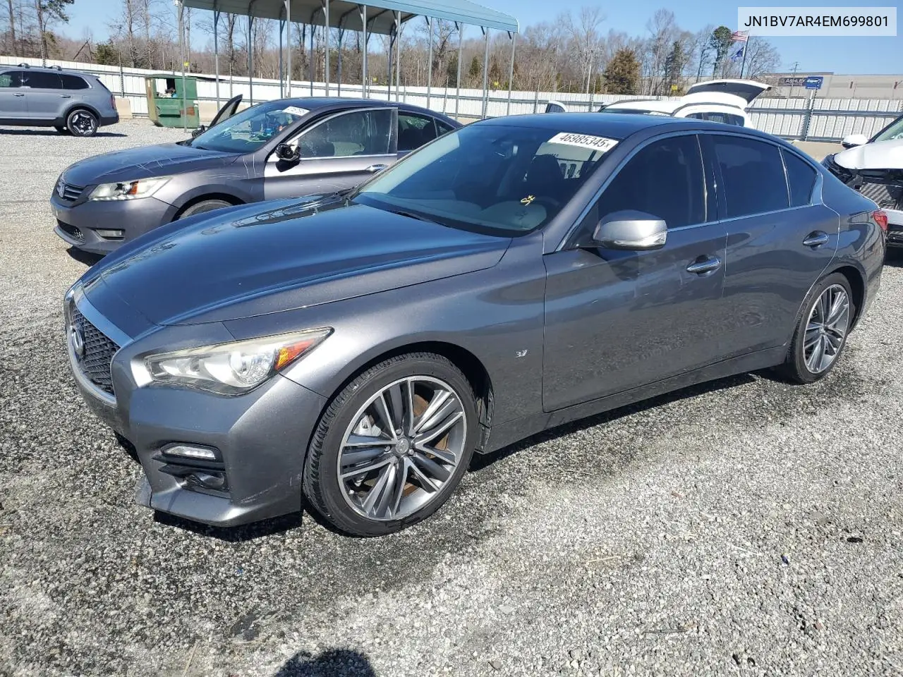 2014 Infiniti Q50 Base VIN: JN1BV7AR4EM699801 Lot: 46985345