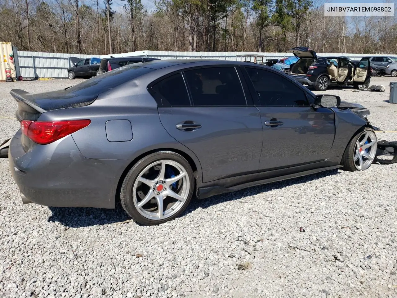 2014 Infiniti Q50 Base VIN: JN1BV7AR1EM698802 Lot: 47217895