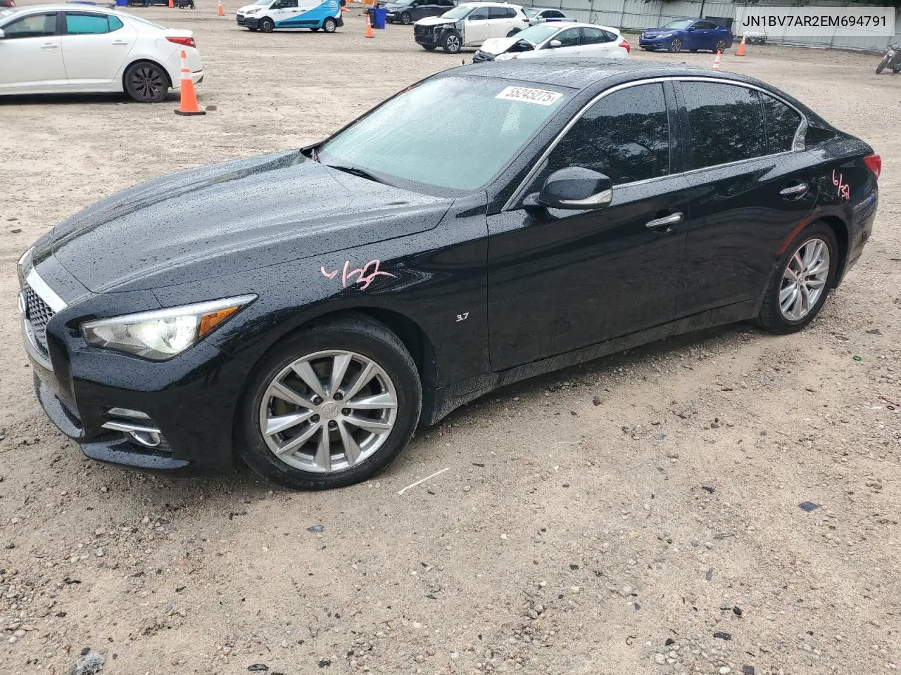 2014 Infiniti Q50 Base VIN: JN1BV7AR2EM694791 Lot: 55245275