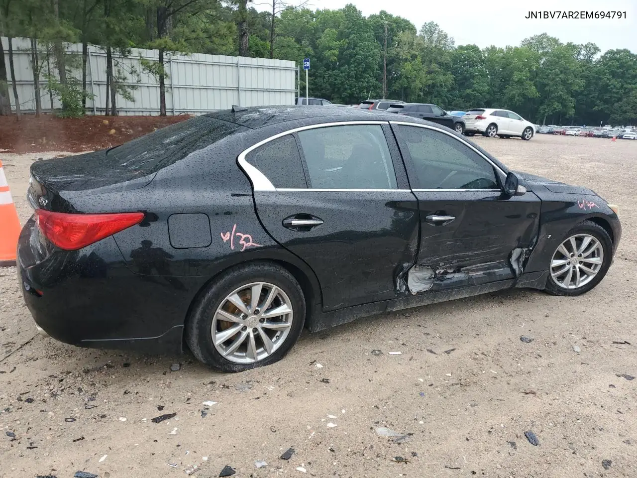 2014 Infiniti Q50 Base VIN: JN1BV7AR2EM694791 Lot: 55245275