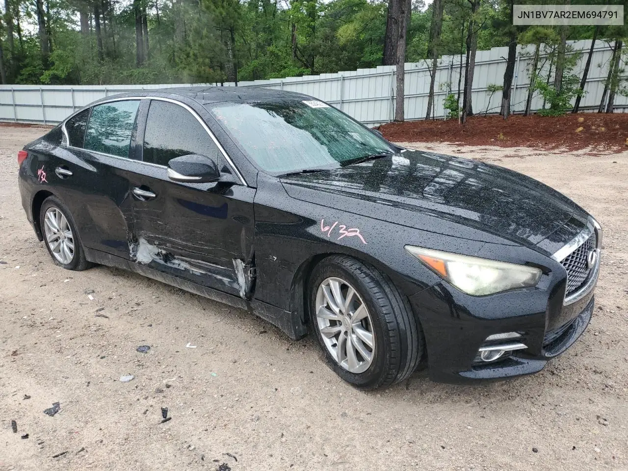 2014 Infiniti Q50 Base VIN: JN1BV7AR2EM694791 Lot: 55245275