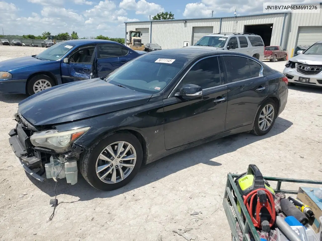 2014 Infiniti Q50 Base VIN: JN1BV7AP6EM691276 Lot: 56111145