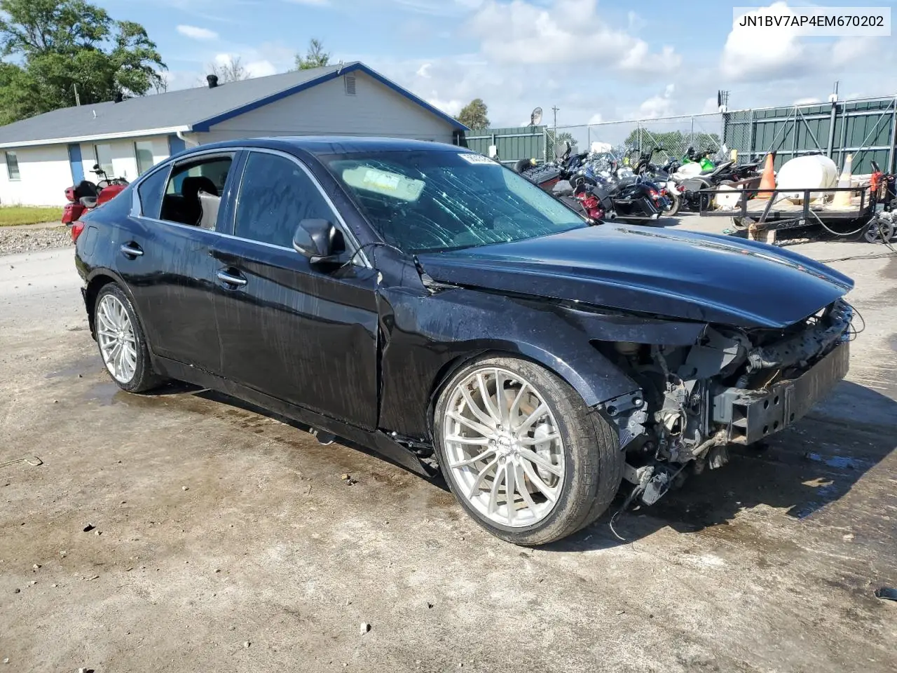 2014 Infiniti Q50 Base VIN: JN1BV7AP4EM670202 Lot: 56313155