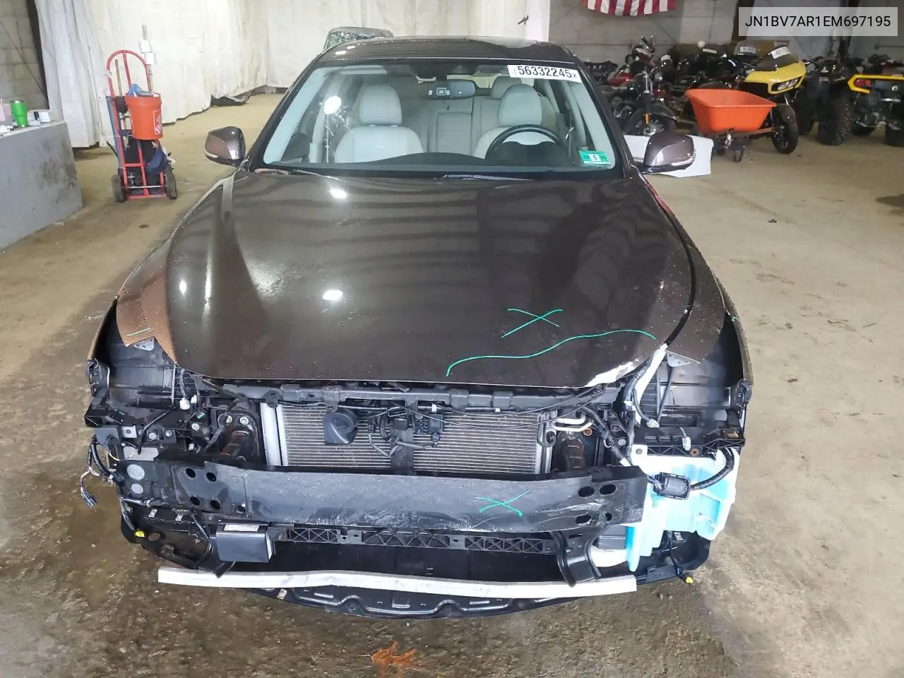 2014 Infiniti Q50 Base VIN: JN1BV7AR1EM697195 Lot: 56332245
