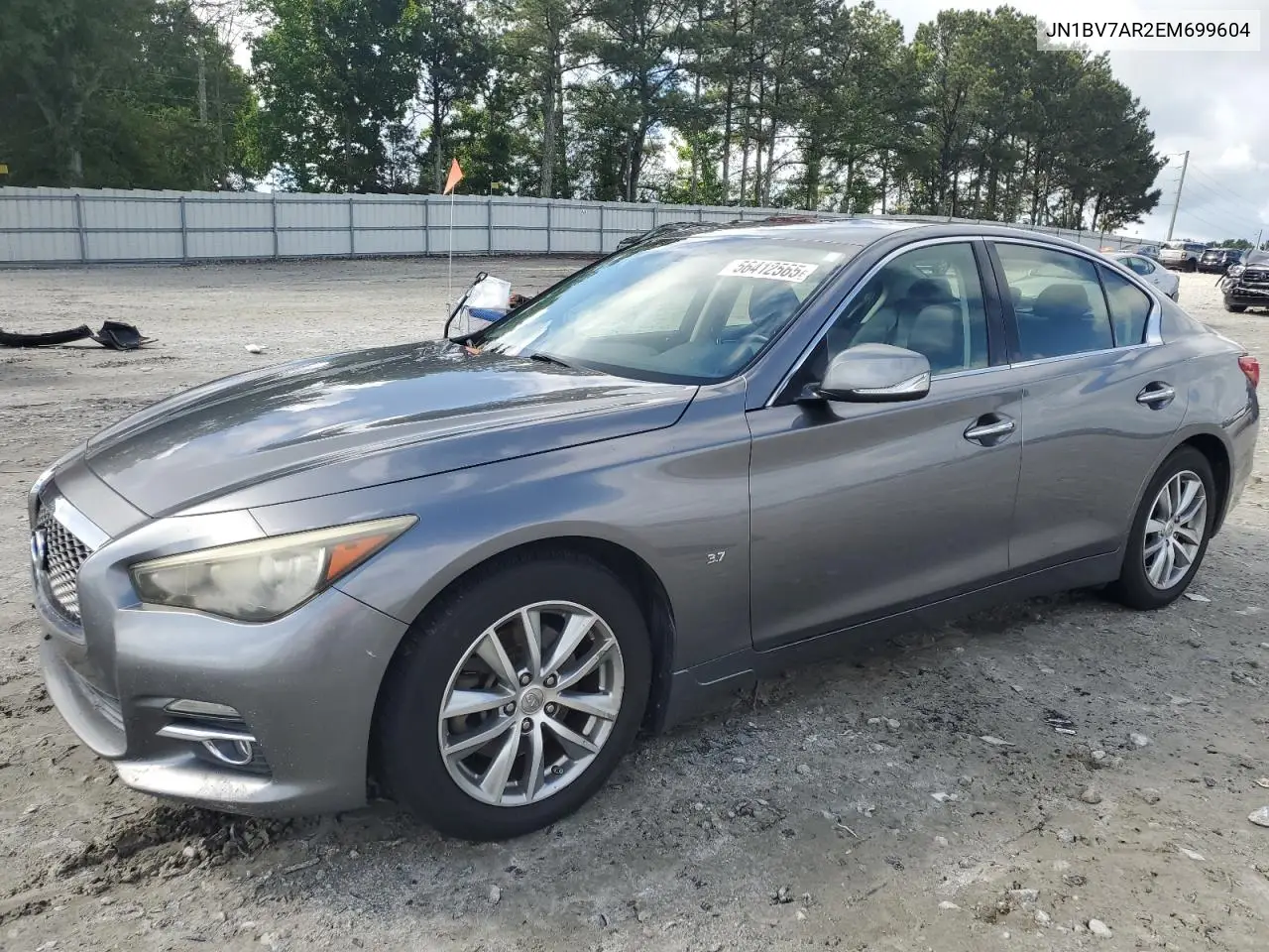2014 Infiniti Q50 Base VIN: JN1BV7AR2EM699604 Lot: 56412565