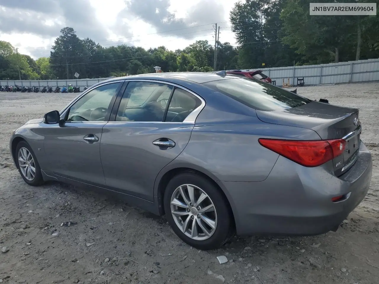 2014 Infiniti Q50 Base VIN: JN1BV7AR2EM699604 Lot: 56412565