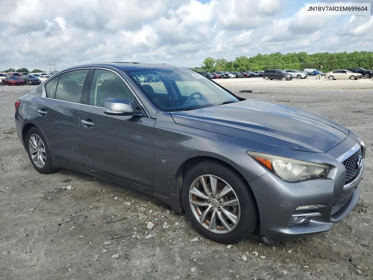 2014 Infiniti Q50 Base VIN: JN1BV7AR2EM699604 Lot: 56412565