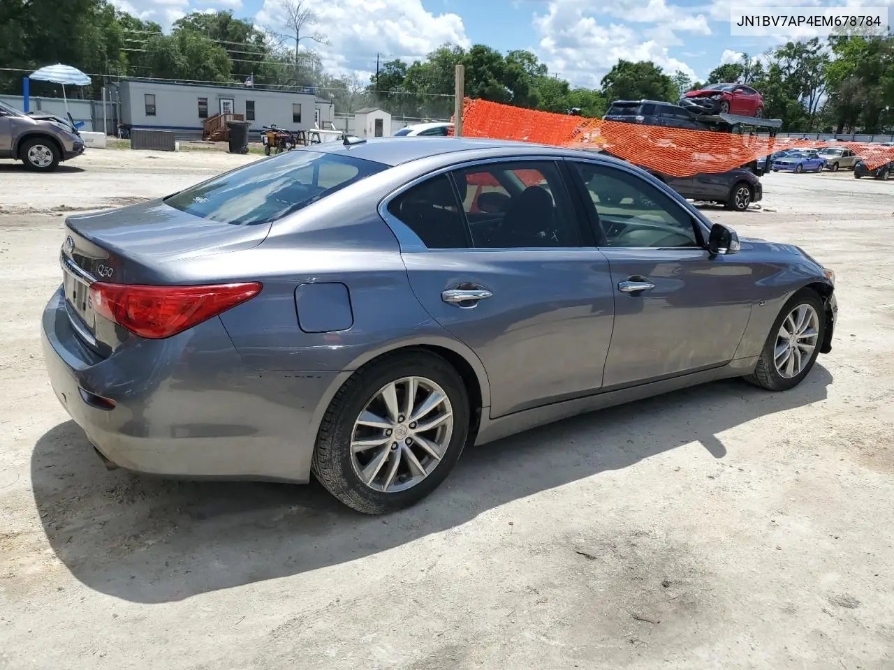 2014 Infiniti Q50 Base VIN: JN1BV7AP4EM678784 Lot: 56641775