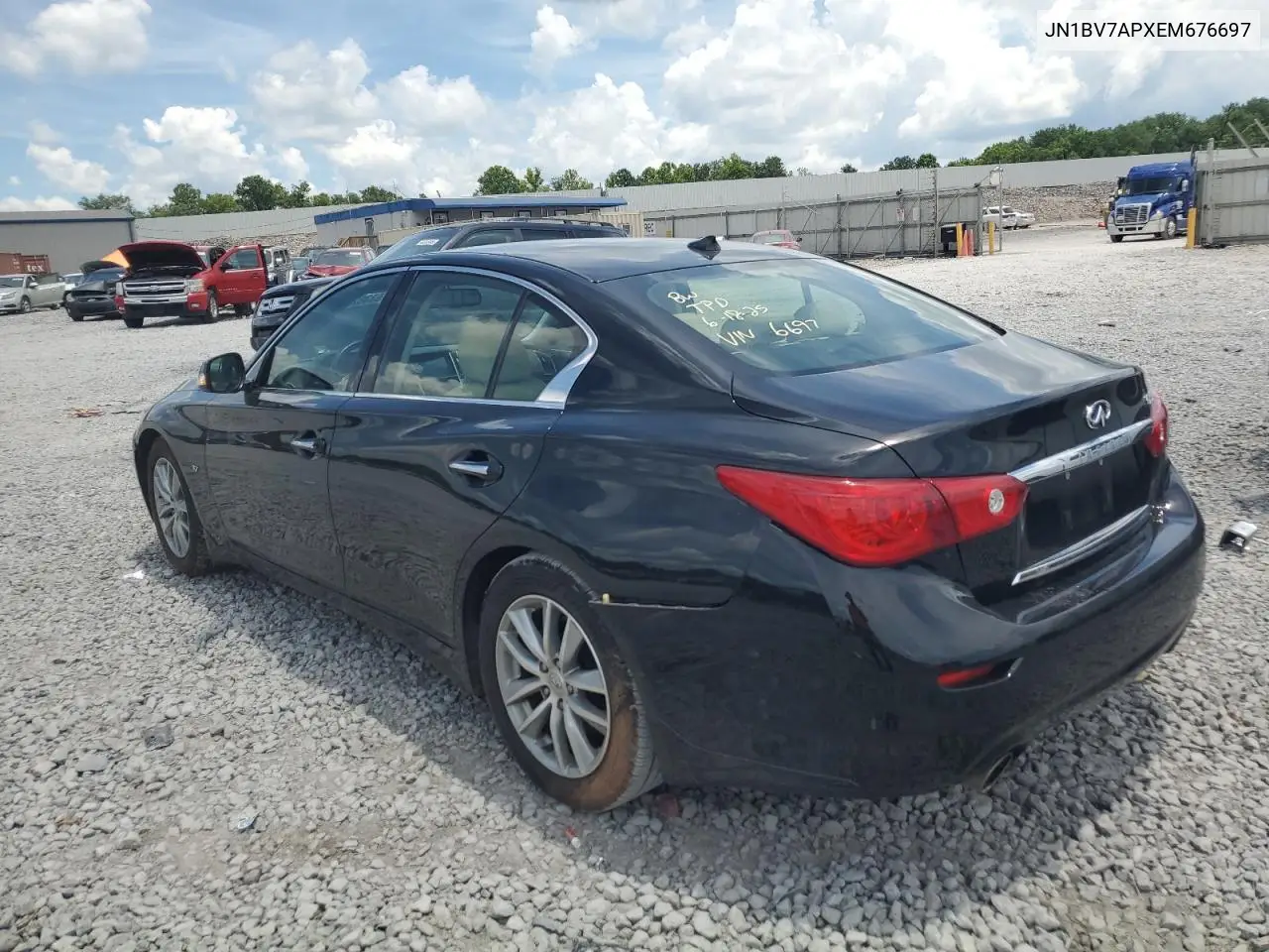 2014 Infiniti Q50 Base VIN: JN1BV7APXEM676697 Lot: 63382095