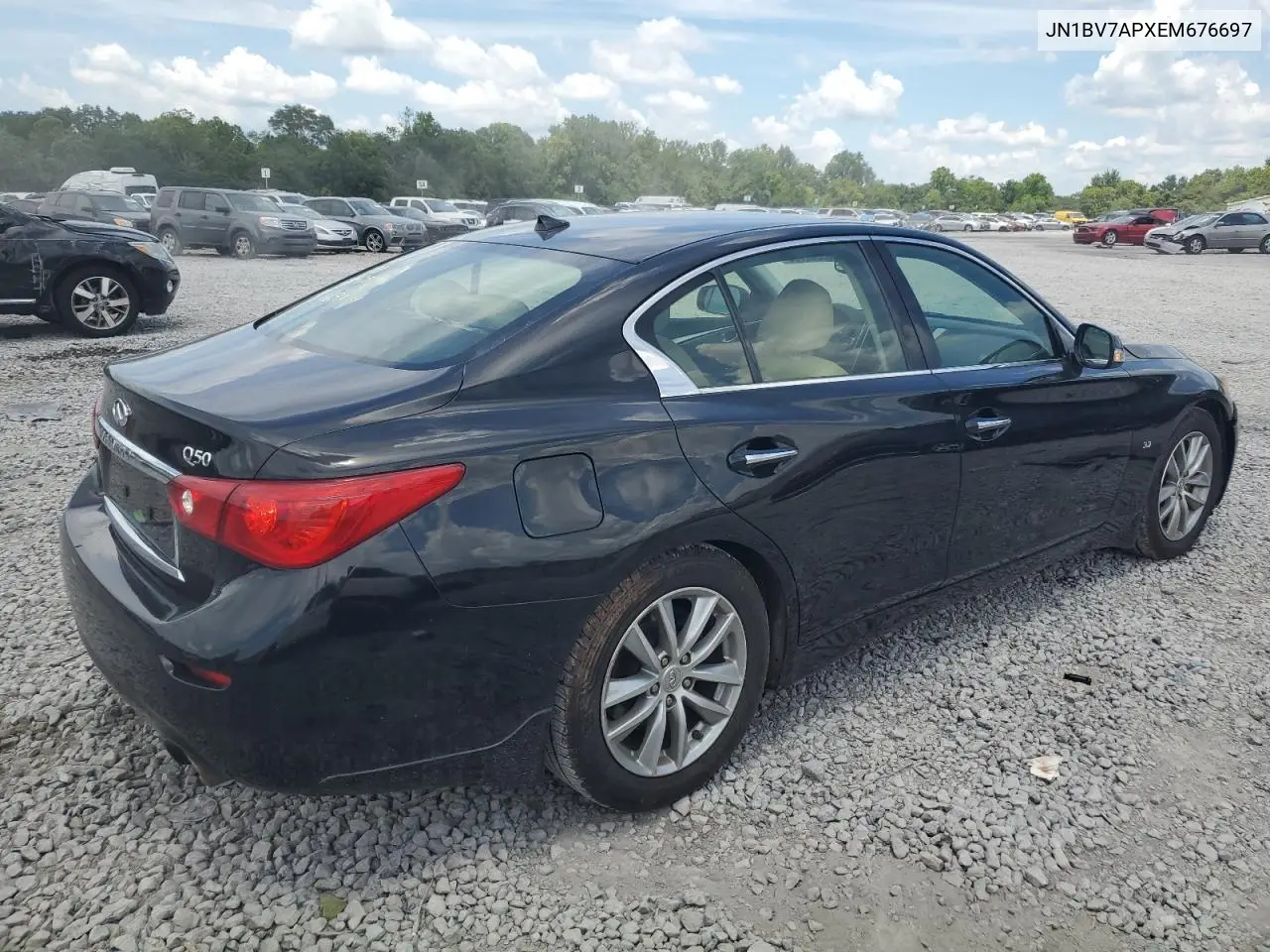 2014 Infiniti Q50 Base VIN: JN1BV7APXEM676697 Lot: 63382095