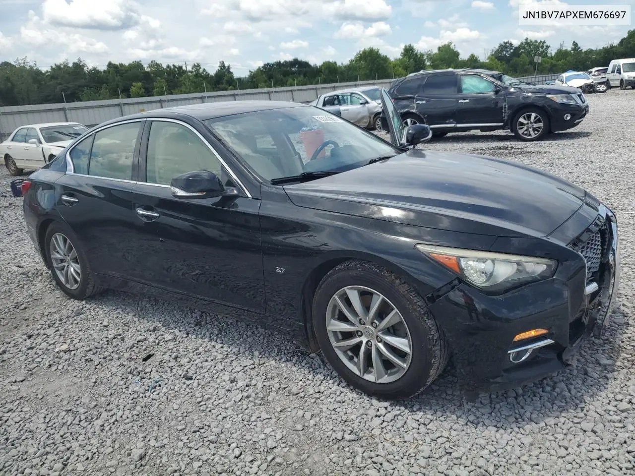 2014 Infiniti Q50 Base VIN: JN1BV7APXEM676697 Lot: 63382095