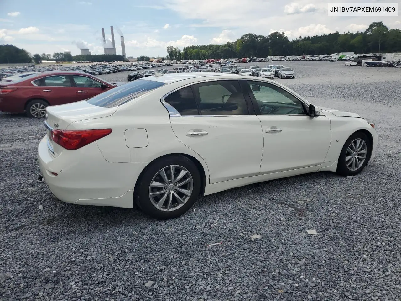 2014 Infiniti Q50 Base VIN: JN1BV7APXEM691409 Lot: 63554265