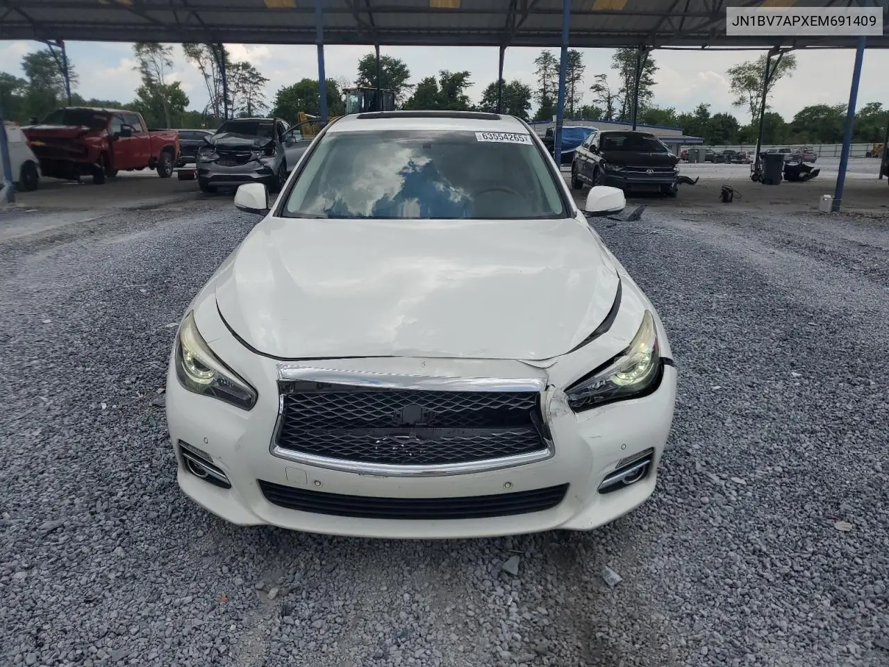 2014 Infiniti Q50 Base VIN: JN1BV7APXEM691409 Lot: 63554265