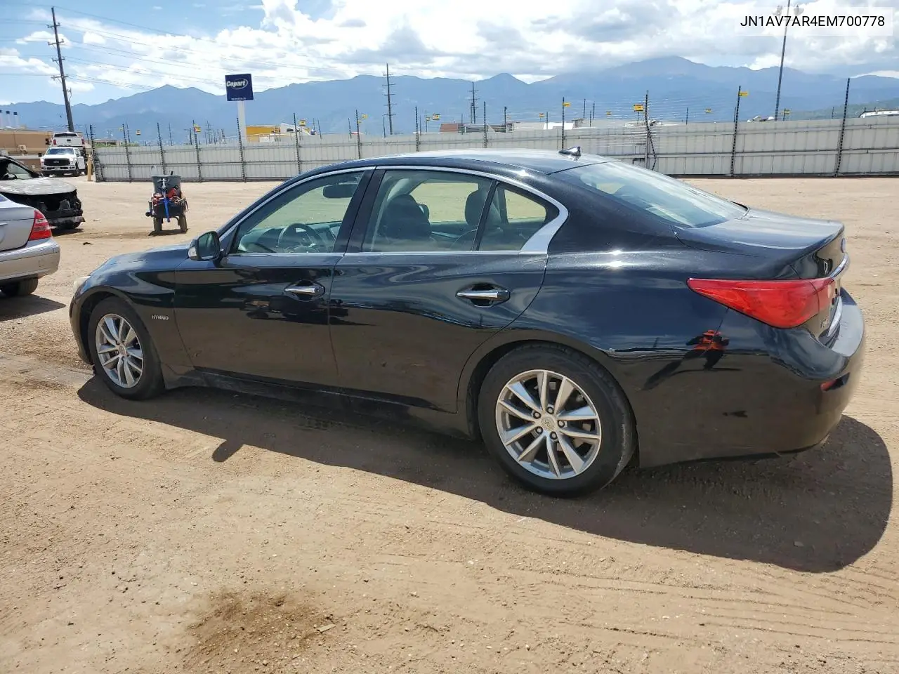 2014 Infiniti Q50 Hybrid Premium VIN: JN1AV7AR4EM700778 Lot: 63650255
