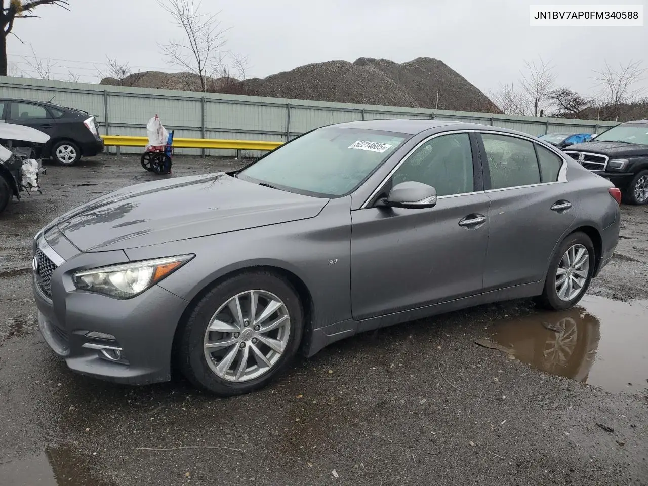 2015 Infiniti Q50 Base VIN: JN1BV7AP0FM340588 Lot: 52214605