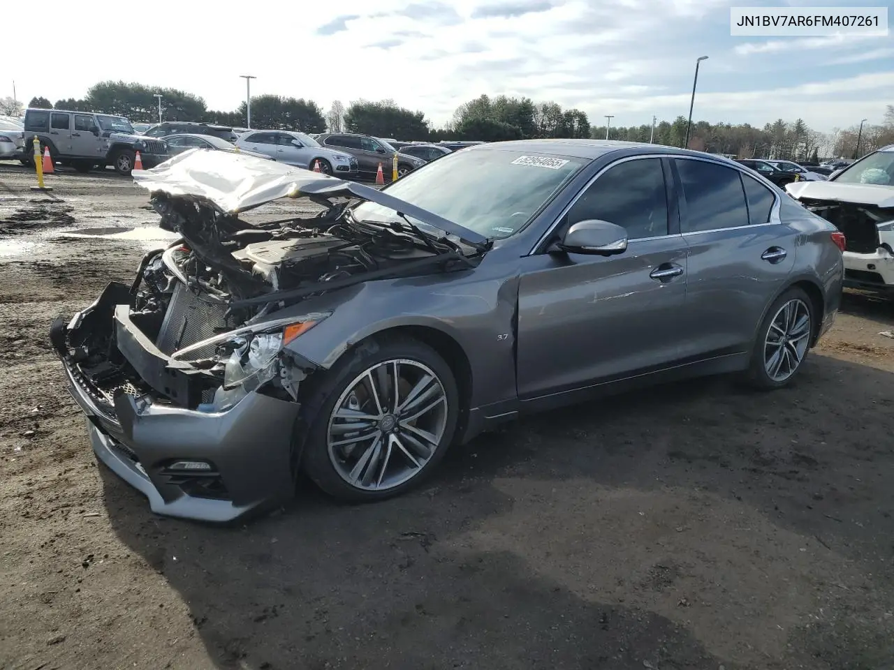 2015 Infiniti Q50 Base VIN: JN1BV7AR6FM407261 Lot: 52954055