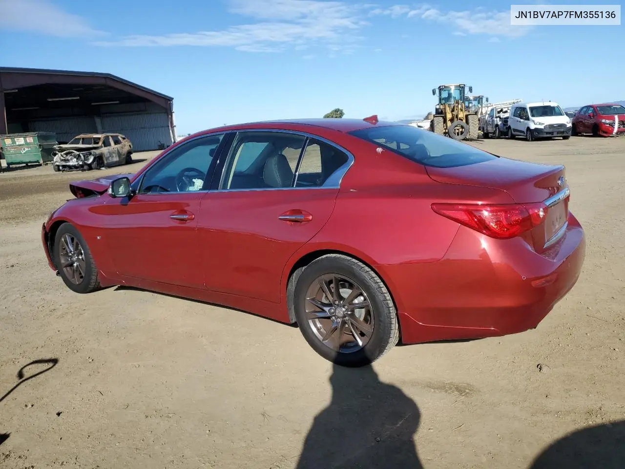 2015 Infiniti Q50 Base VIN: JN1BV7AP7FM355136 Lot: 56586325