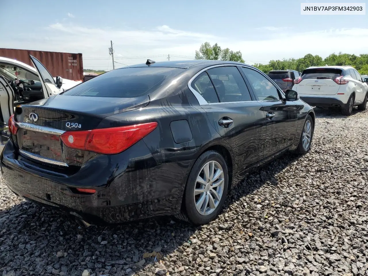 2015 Infiniti Q50 Base VIN: JN1BV7AP3FM342903 Lot: 56662055
