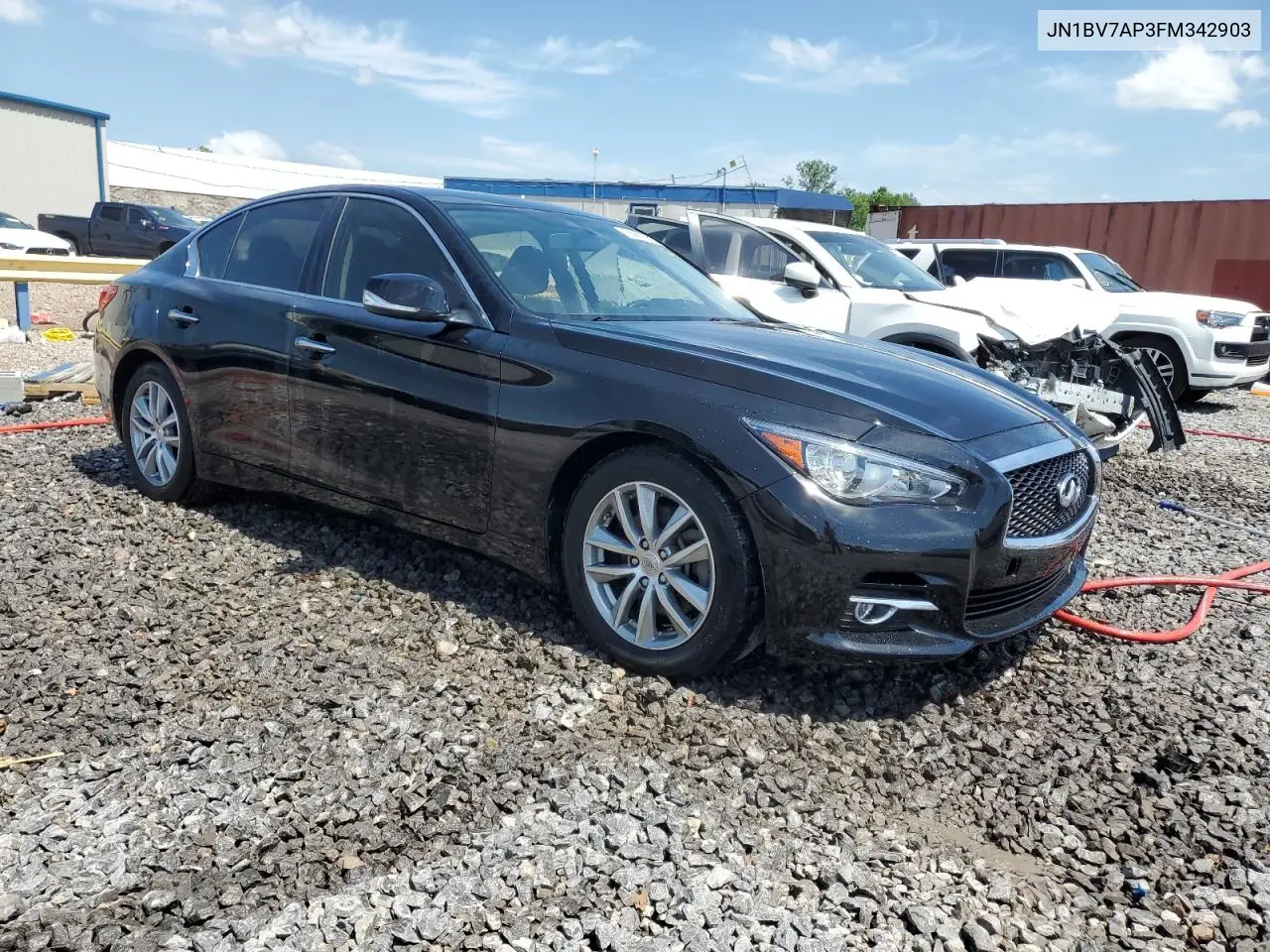 2015 Infiniti Q50 Base VIN: JN1BV7AP3FM342903 Lot: 56662055