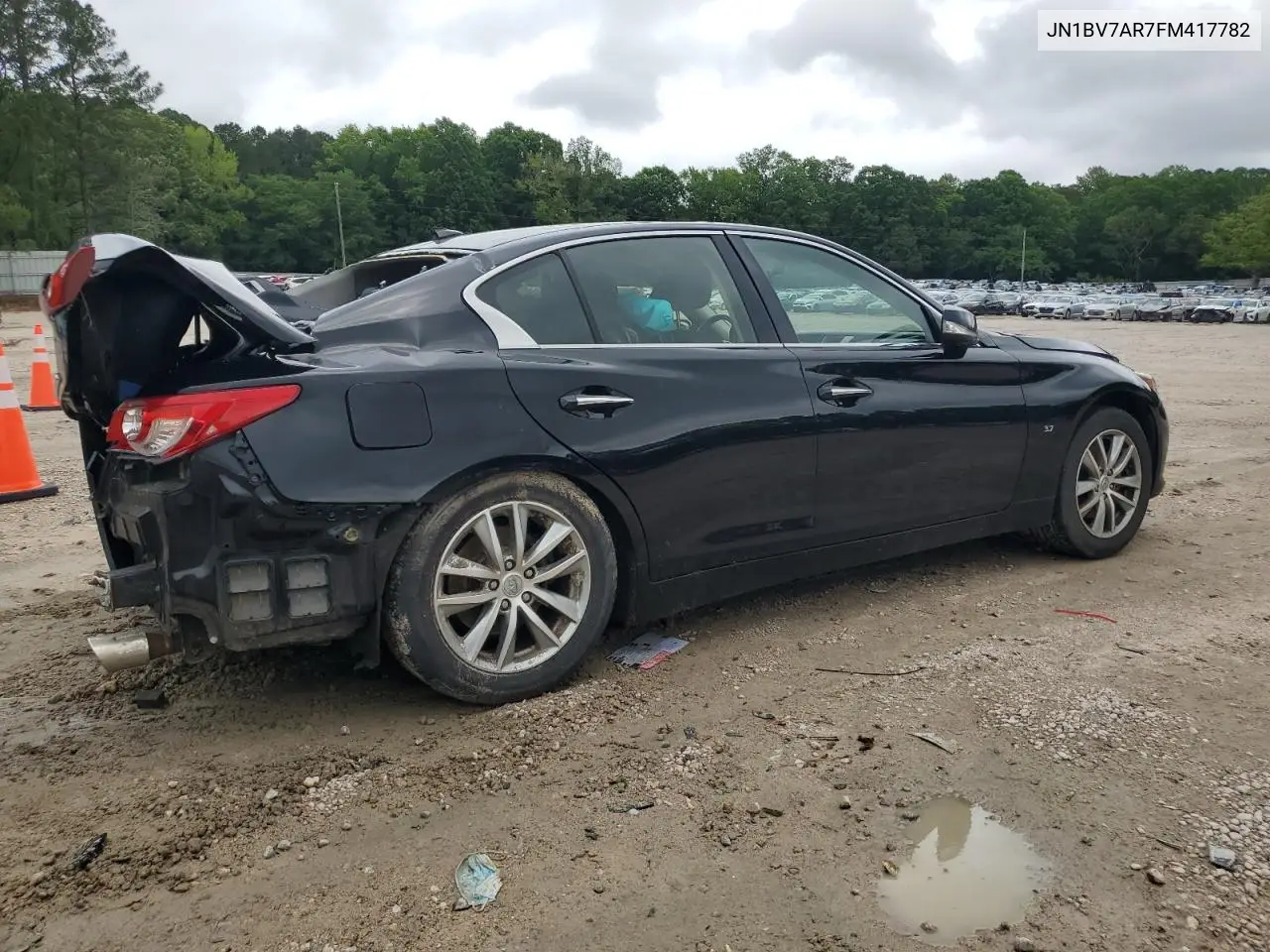 2015 Infiniti Q50 Base VIN: JN1BV7AR7FM417782 Lot: 56687255