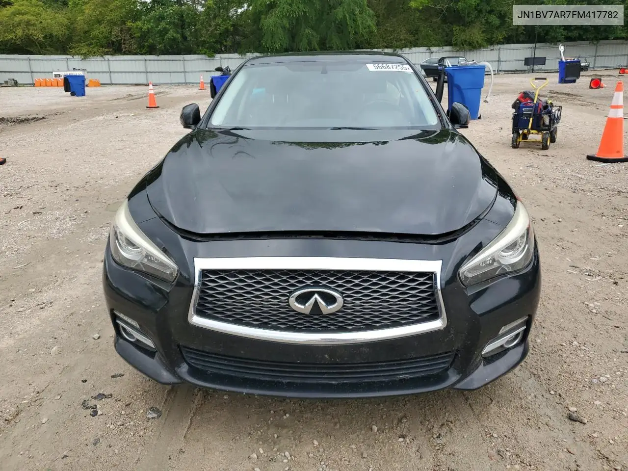 2015 Infiniti Q50 Base VIN: JN1BV7AR7FM417782 Lot: 56687255