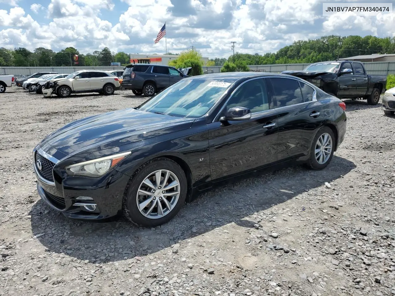 2015 Infiniti Q50 Base VIN: JN1BV7AP7FM340474 Lot: 56855175