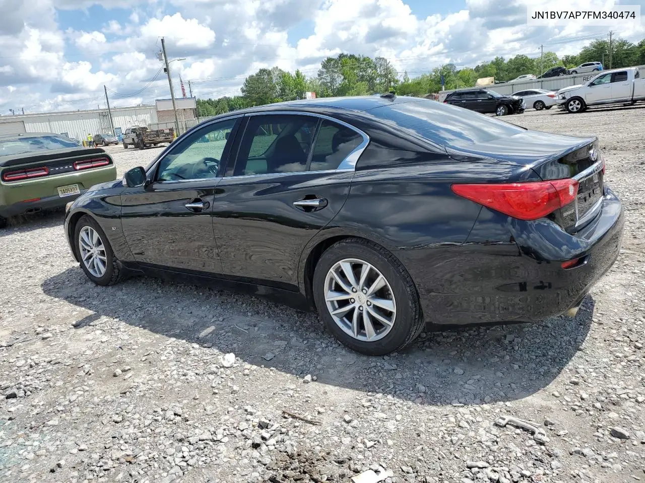 2015 Infiniti Q50 Base VIN: JN1BV7AP7FM340474 Lot: 56855175