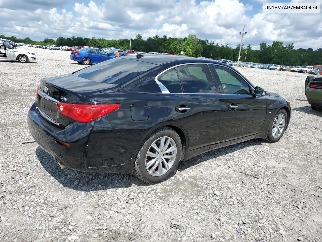 2015 Infiniti Q50 Base VIN: JN1BV7AP7FM340474 Lot: 56855175
