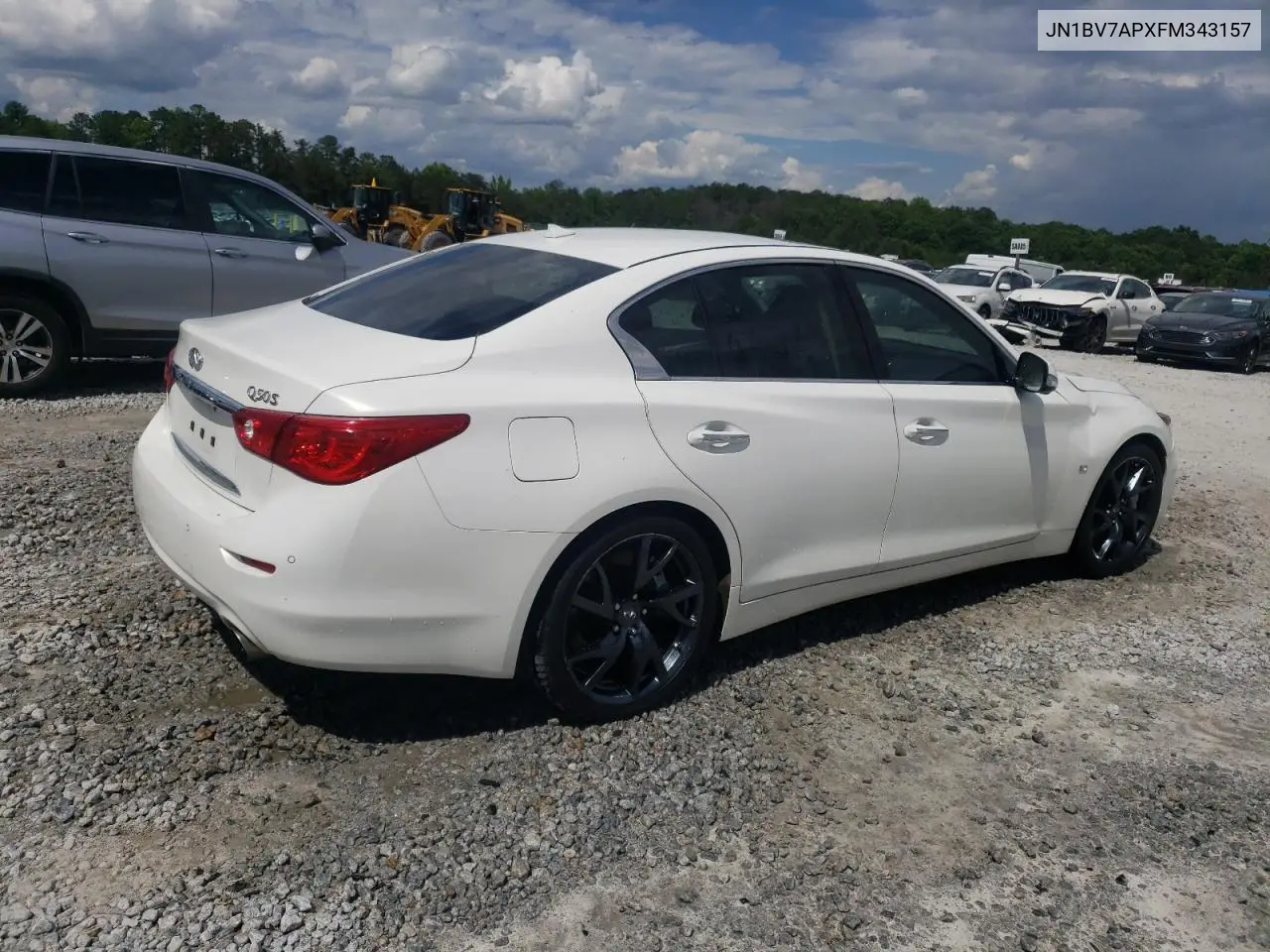 2015 Infiniti Q50 Base VIN: JN1BV7APXFM343157 Lot: 56876025