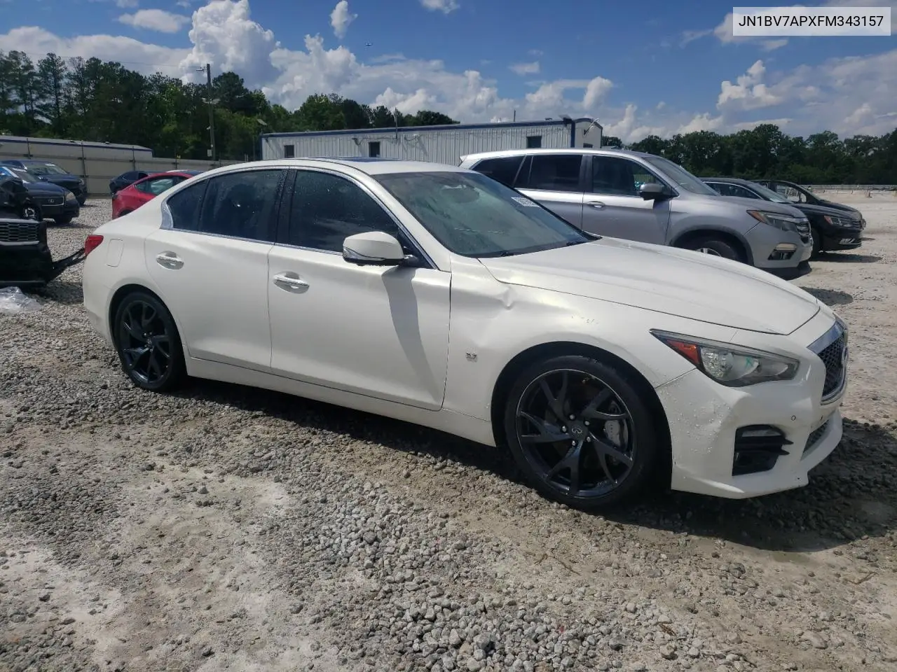 2015 Infiniti Q50 Base VIN: JN1BV7APXFM343157 Lot: 56876025