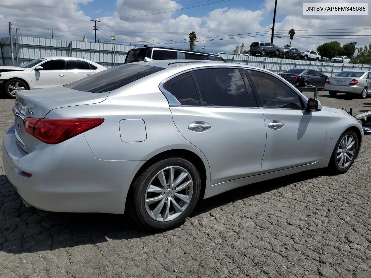 2015 Infiniti Q50 Base VIN: JN1BV7AP6FM346086 Lot: 56973025