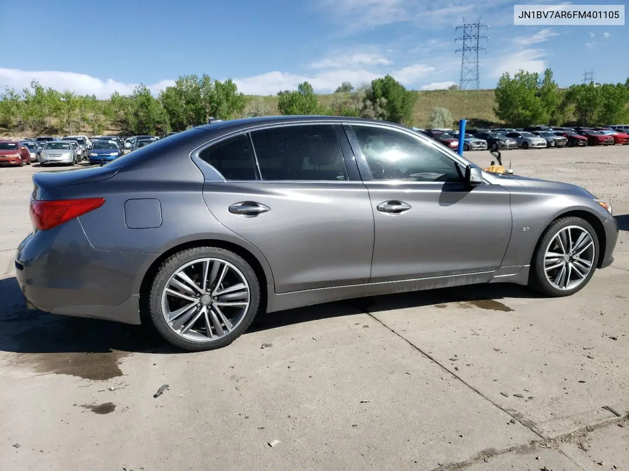 2015 Infiniti Q50 Base VIN: JN1BV7AR6FM401105 Lot: 56982265