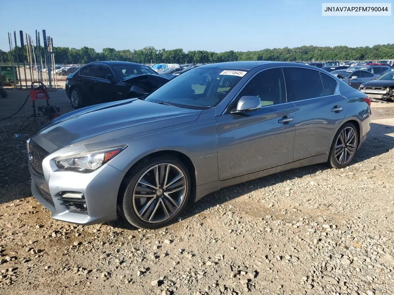 2015 Infiniti Q50 Hybrid Premium VIN: JN1AV7AP2FM790044 Lot: 62774645