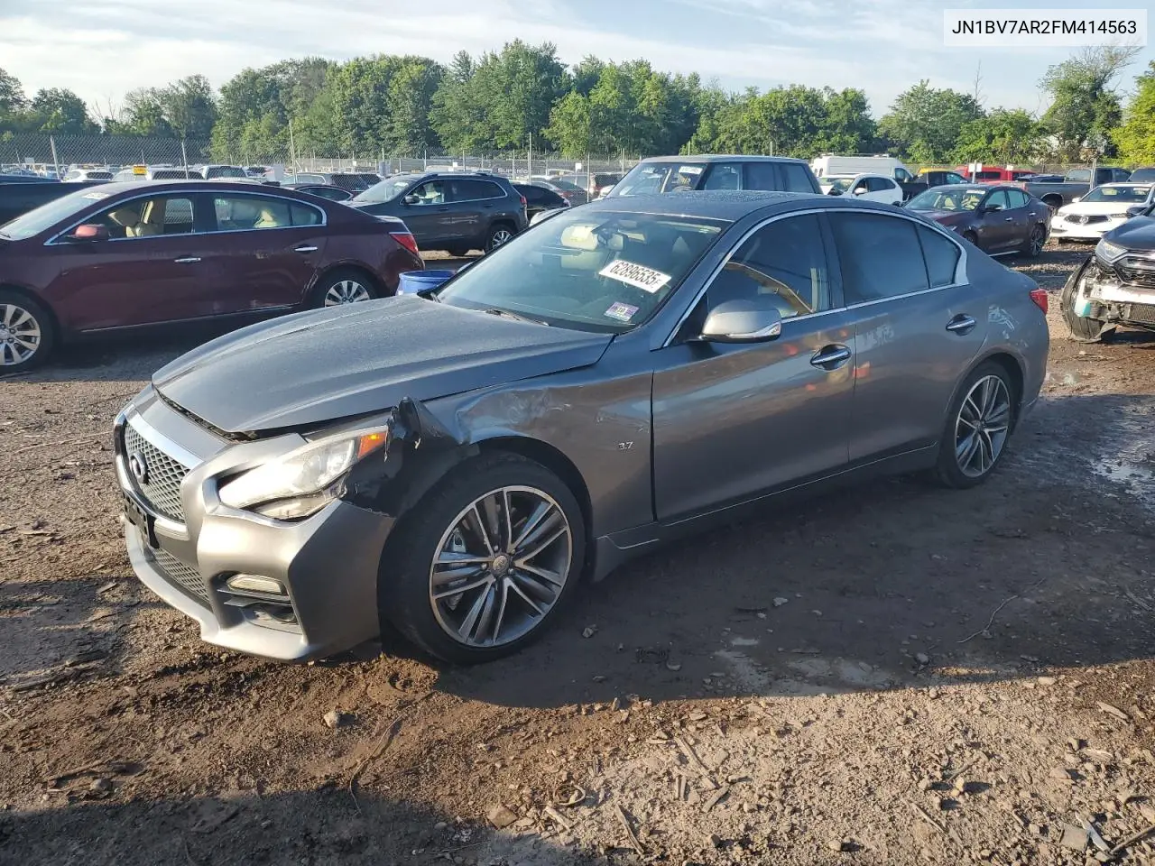 2015 Infiniti Q50 Base VIN: JN1BV7AR2FM414563 Lot: 62896535