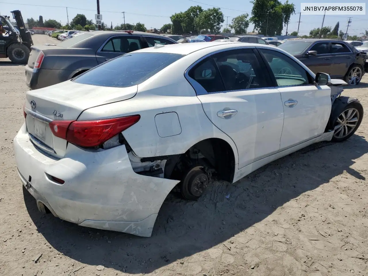 2015 Infiniti Q50 Base VIN: JN1BV7AP8FM355078 Lot: 63446455
