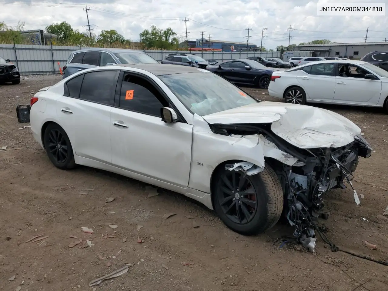 2016 Infiniti Q50 Premium VIN: JN1EV7AR0GM344818 Lot: 56599705