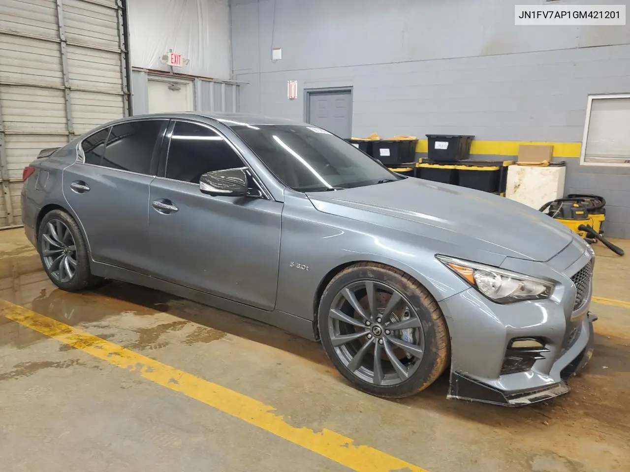 2016 Infiniti Q50 Red Sport 400 VIN: JN1FV7AP1GM421201 Lot: 56739805