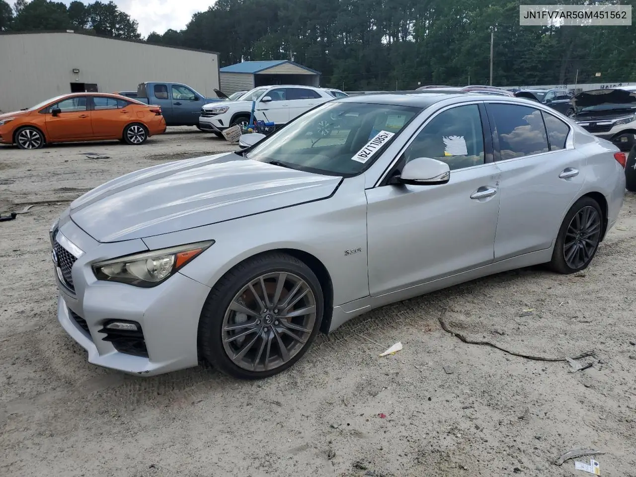 2016 Infiniti Q50 Red Sport 400 VIN: JN1FV7AR5GM451562 Lot: 62711085