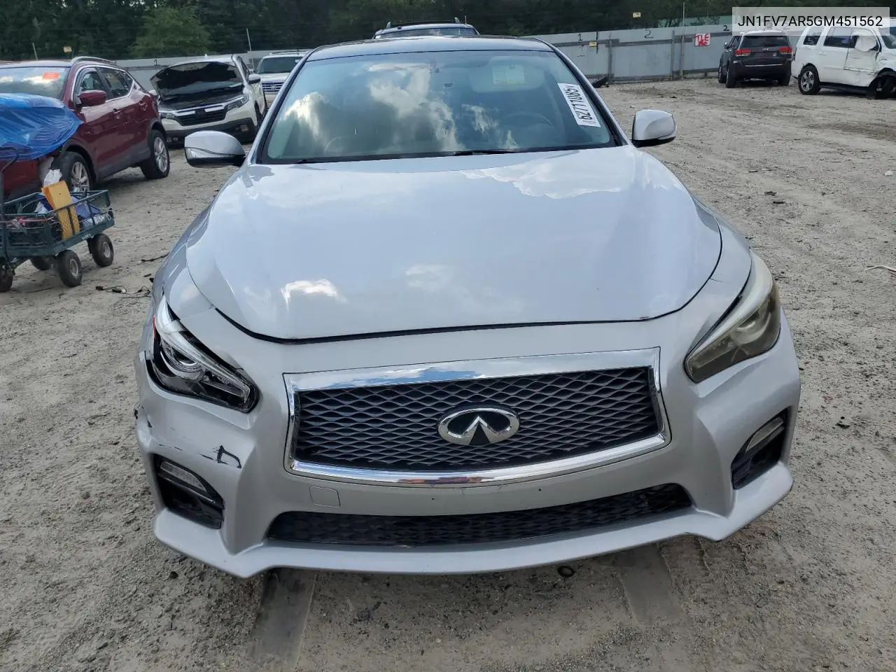 2016 Infiniti Q50 Red Sport 400 VIN: JN1FV7AR5GM451562 Lot: 62711085