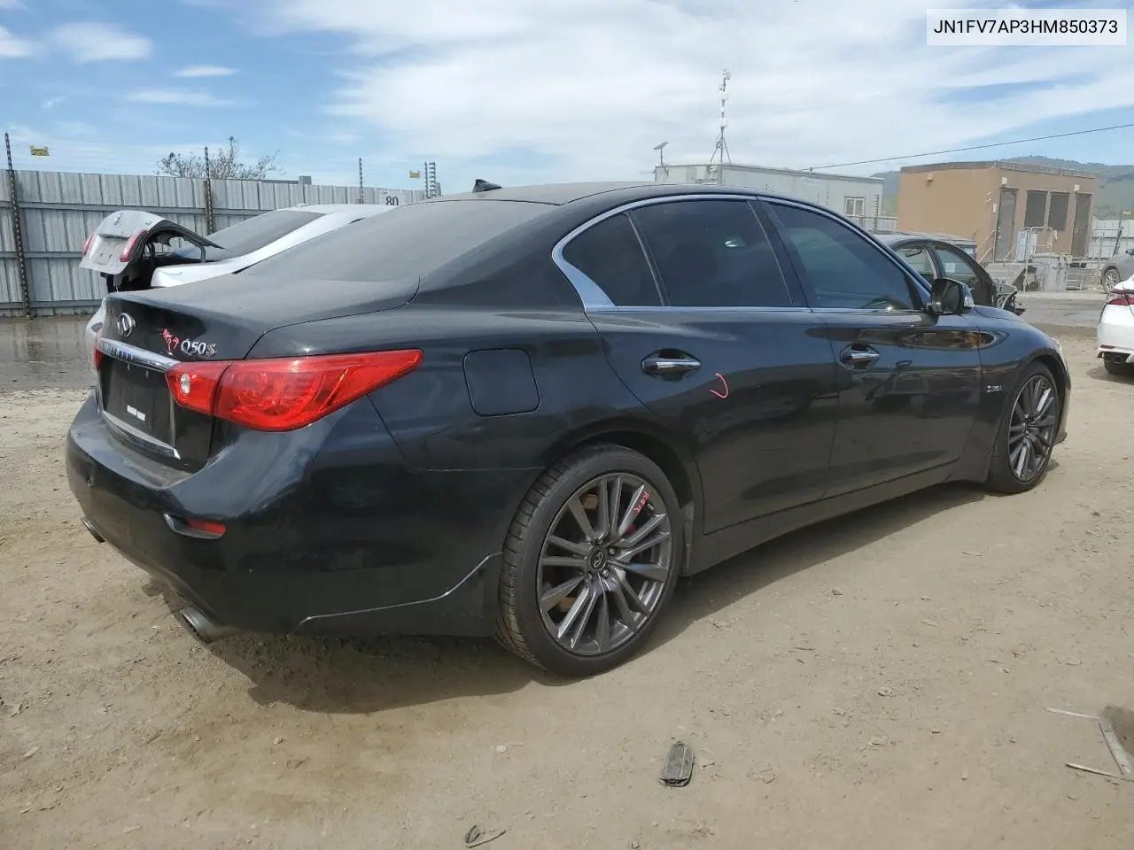 2017 Infiniti Q50 Red Sport 400 VIN: JN1FV7AP3HM850373 Lot: 53076695